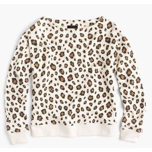 NWT J. Crew leopard sweatshirt